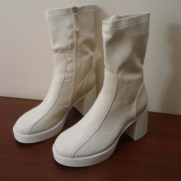 Oasis Society the Josephine Platform Short Boots - Picture 3 of 10